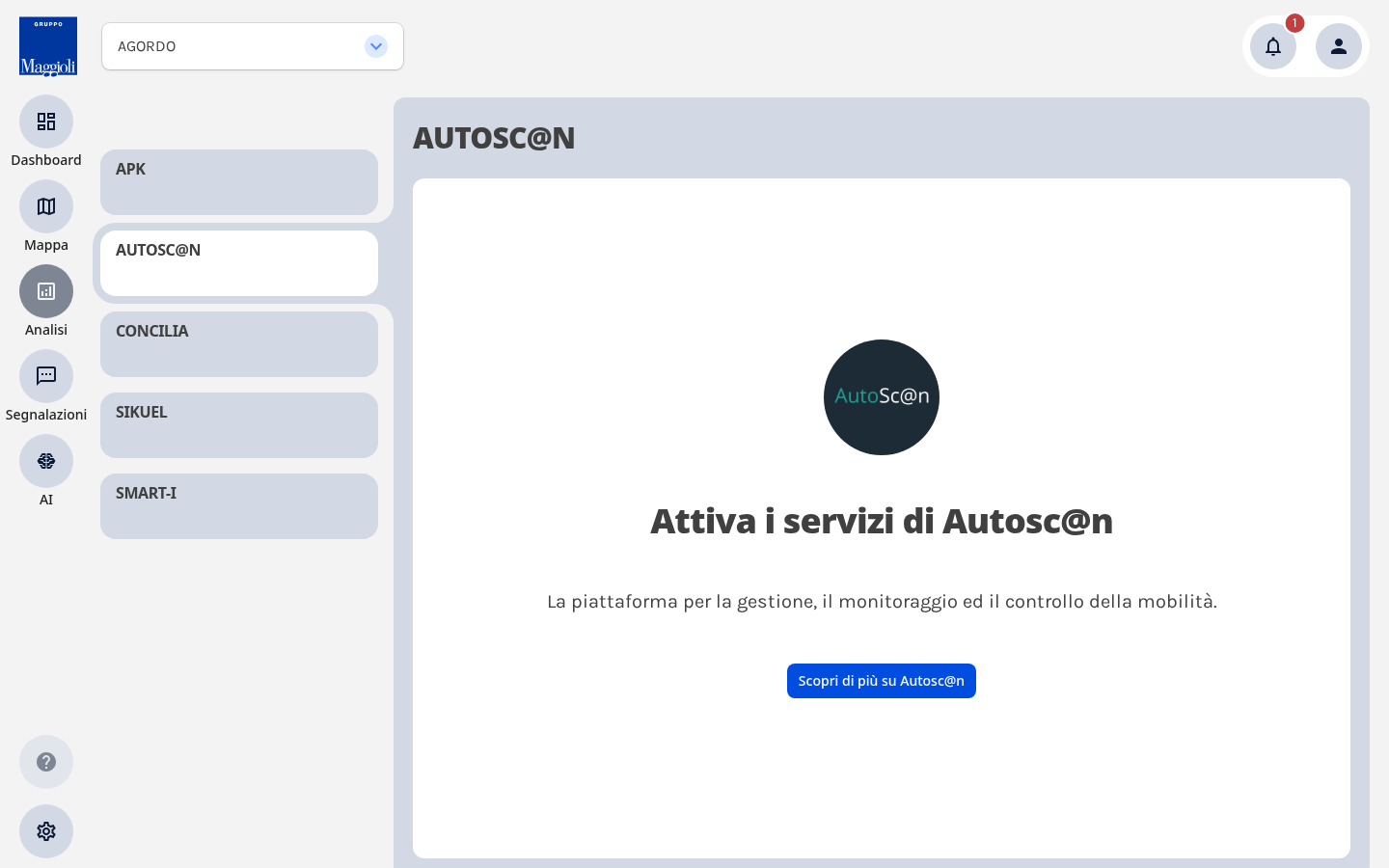 Verticale non attivo per il Comune